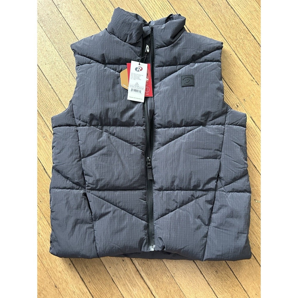 Rokka&Rolla Kid's Warm Outdoor Light Puffer Vest Sleeveless Jacket L 10/12 Black